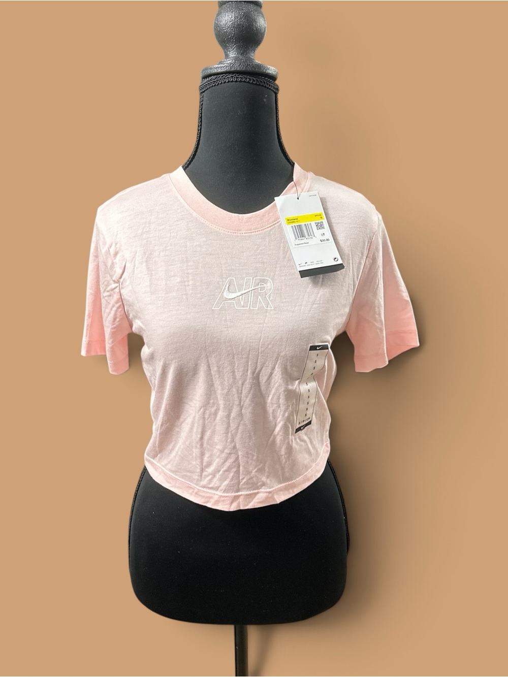 NWT Nike Air Women’s Light Pink Crop Tee